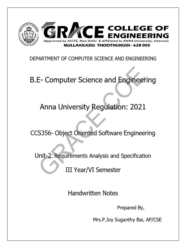 Requirements Analysis in OOSE Notes | PDF | Engineering | Software ...