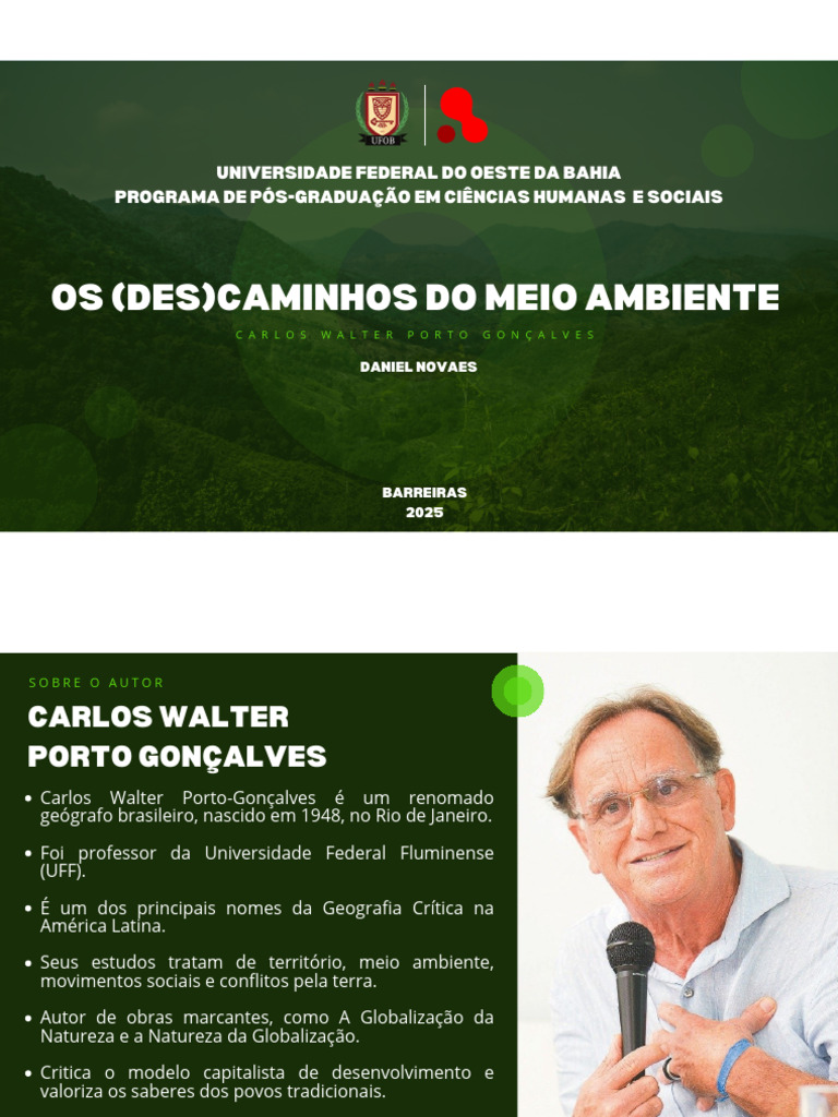 Desafios do Movimento Ecológico Brasil | PDF | Natureza | Movimento ...