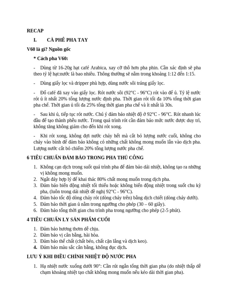 RECAP NOTES Homebrew Course | PDF