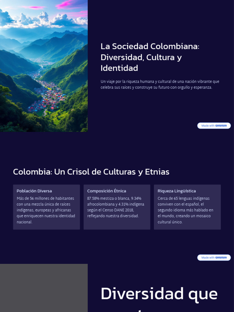 Diversidad Cultural y Étnica en Colombia | PDF