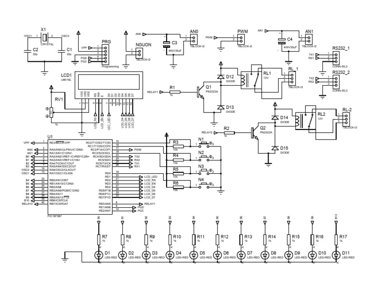 PIC16F887 Circuit Design Overview | PDF | Chess
