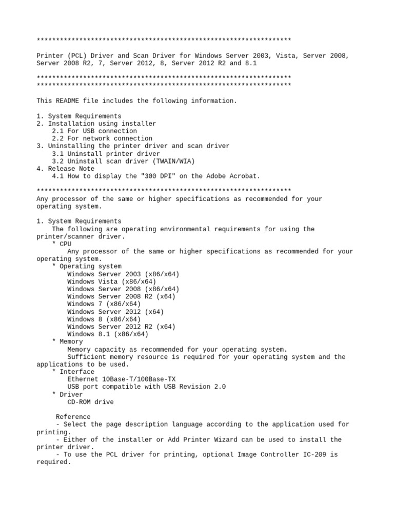 PCL & Scan Driver Installation Guide | PDF | Windows 8.1 | Windows ...