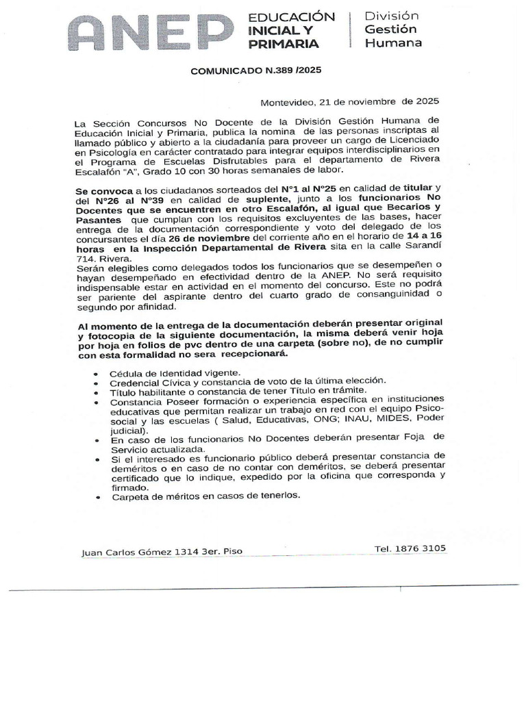 Comunicado389 25 DGHB | PDF