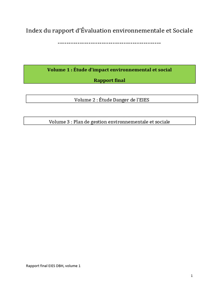 Rapport EIES DBH : Étude d'impact 2023 | PDF | Méthanisation ...