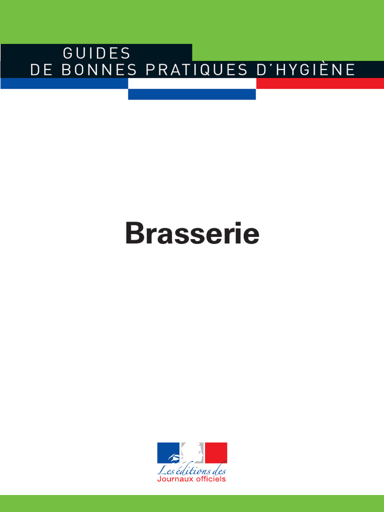 Bonnes pratiques d'hygiène en brasserie | PDF