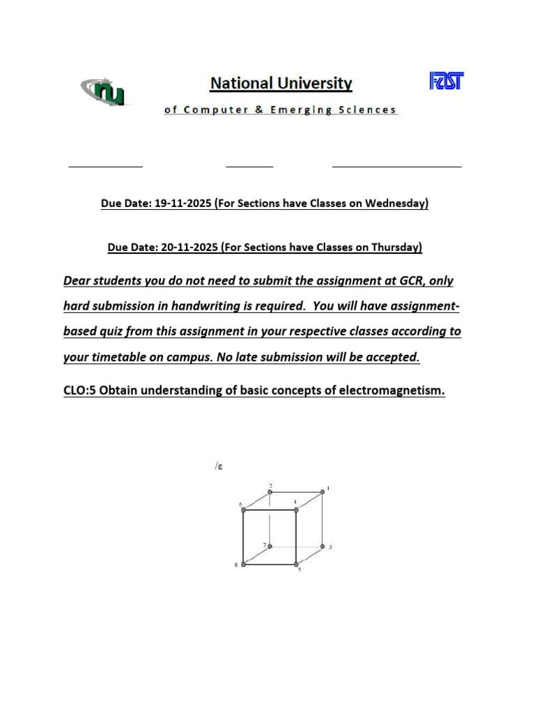 Assignment 4 | PDF | Electric Field | Force