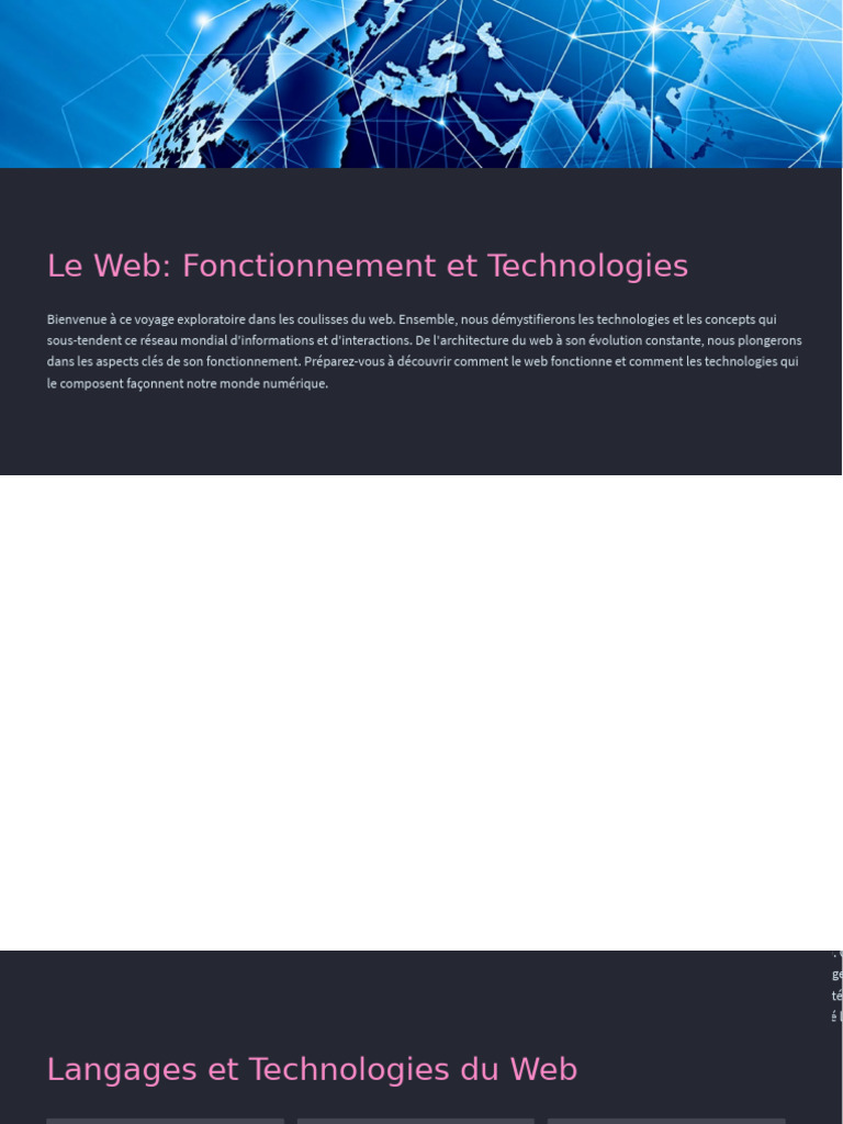 Fonctionnement et Évolution du Web | PDF | Internet | Internet et Web