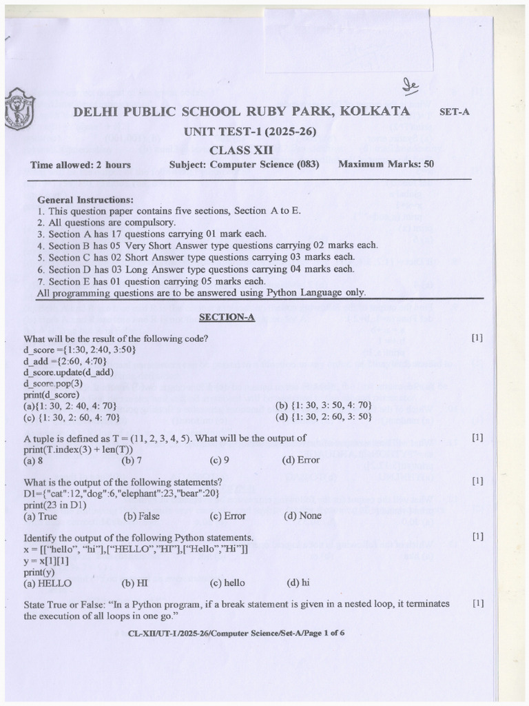 CL 12 Ut 1 Computer SC | PDF