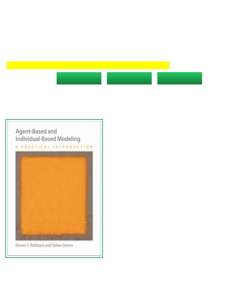 Agent Based and Individual Based Modeling A Practical Introduction ...