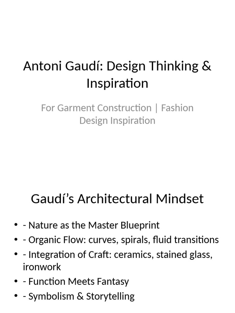 Gaudi Design Inspiration | PDF