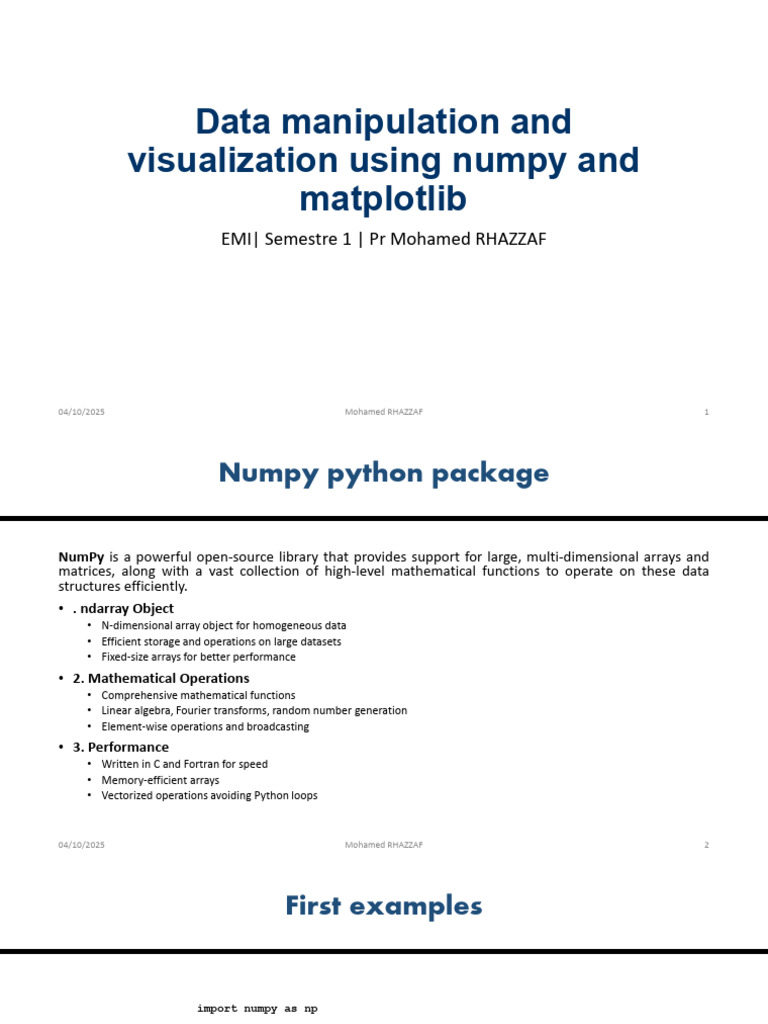 4-Data Manipulation and Visualization (1) | PDF