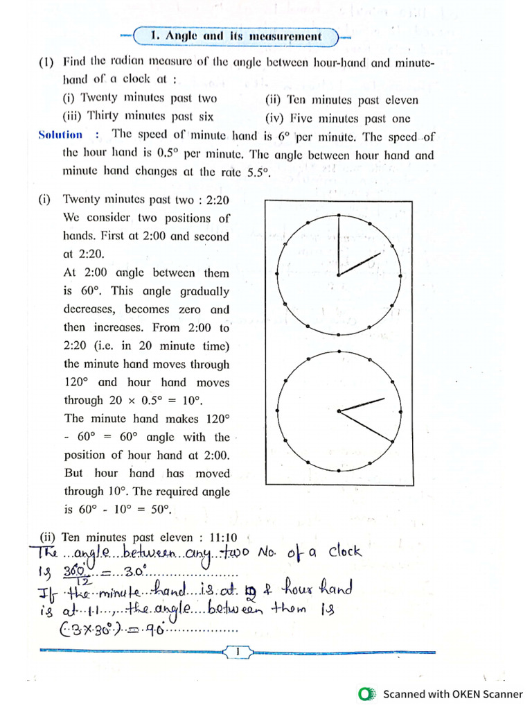 11maths Practical - Angle and Measurement | PDF