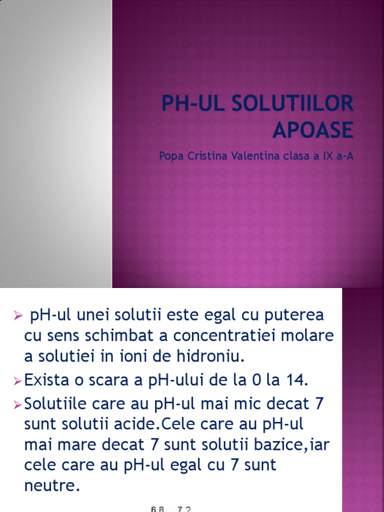 Ph Ul Solutiilor Apoase