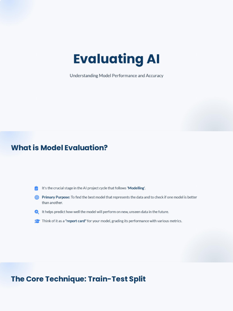 Evaluating AI Models | PDF