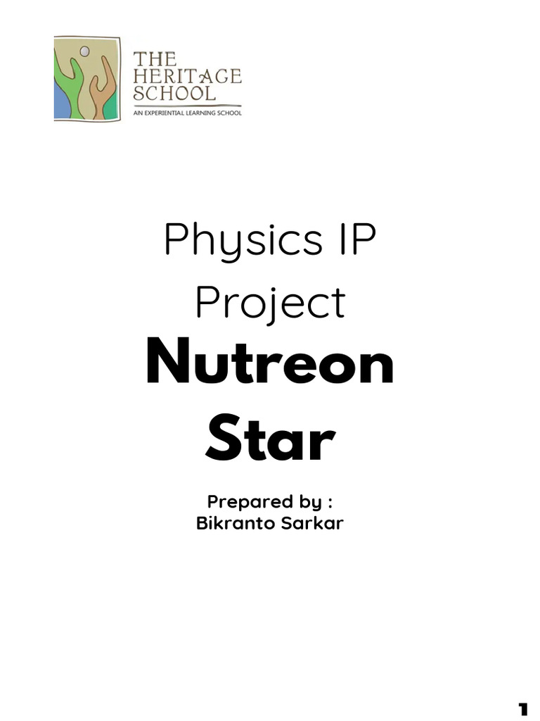 Neutron Star Density and Structure Analysis | PDF | Stars | Gravity