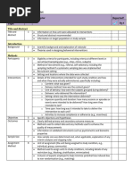 Cochrane Data Extraction Form Template | PDF | Randomized Controlled ...