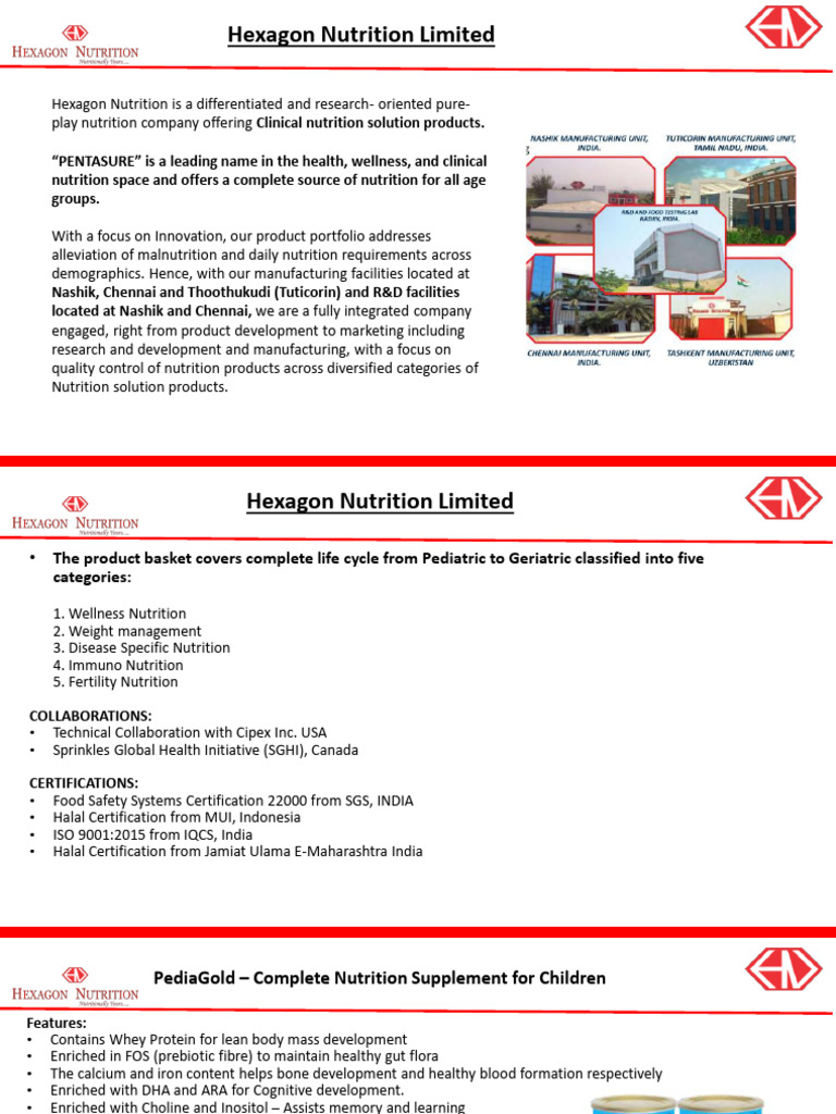 Hexagon Nutrition: Comprehensive Clinical Solutions | PDF | Dietary ...