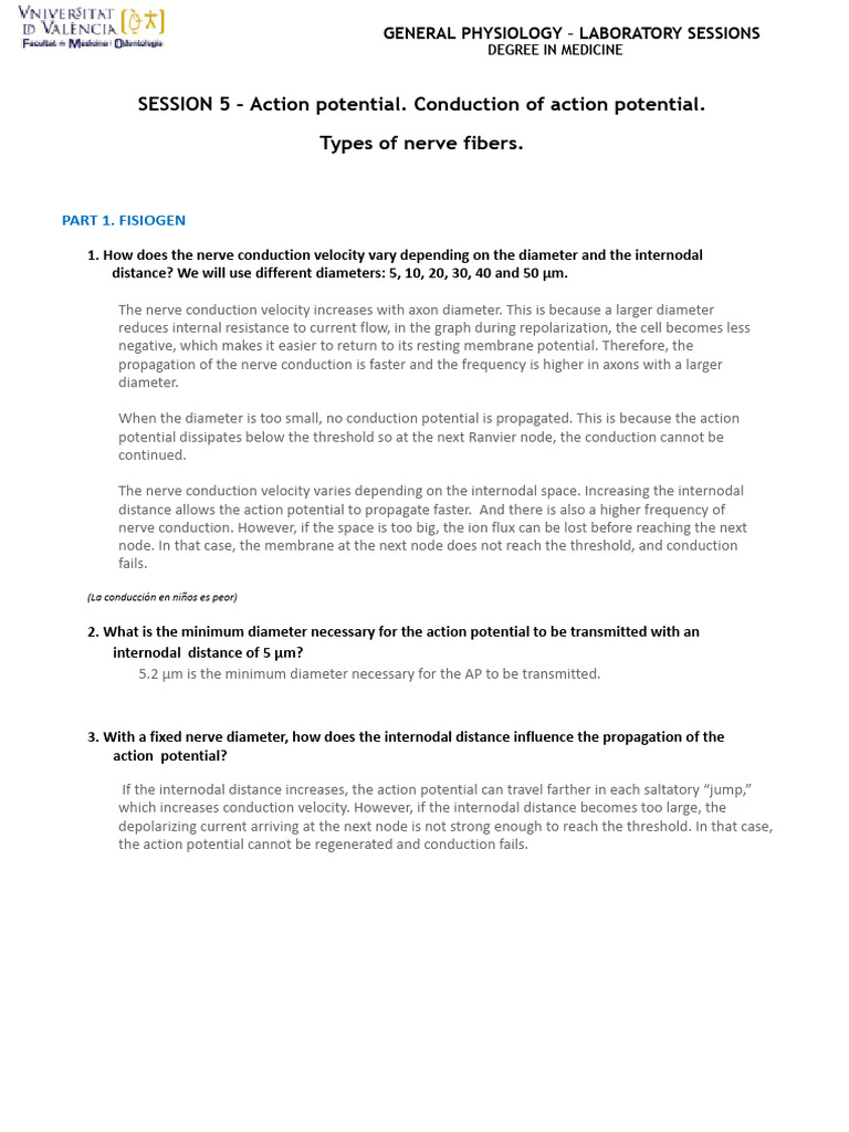 Nerve Conduction Velocity Analysis | PDF | Action Potential | Physiology