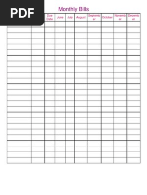 Monthly Bill