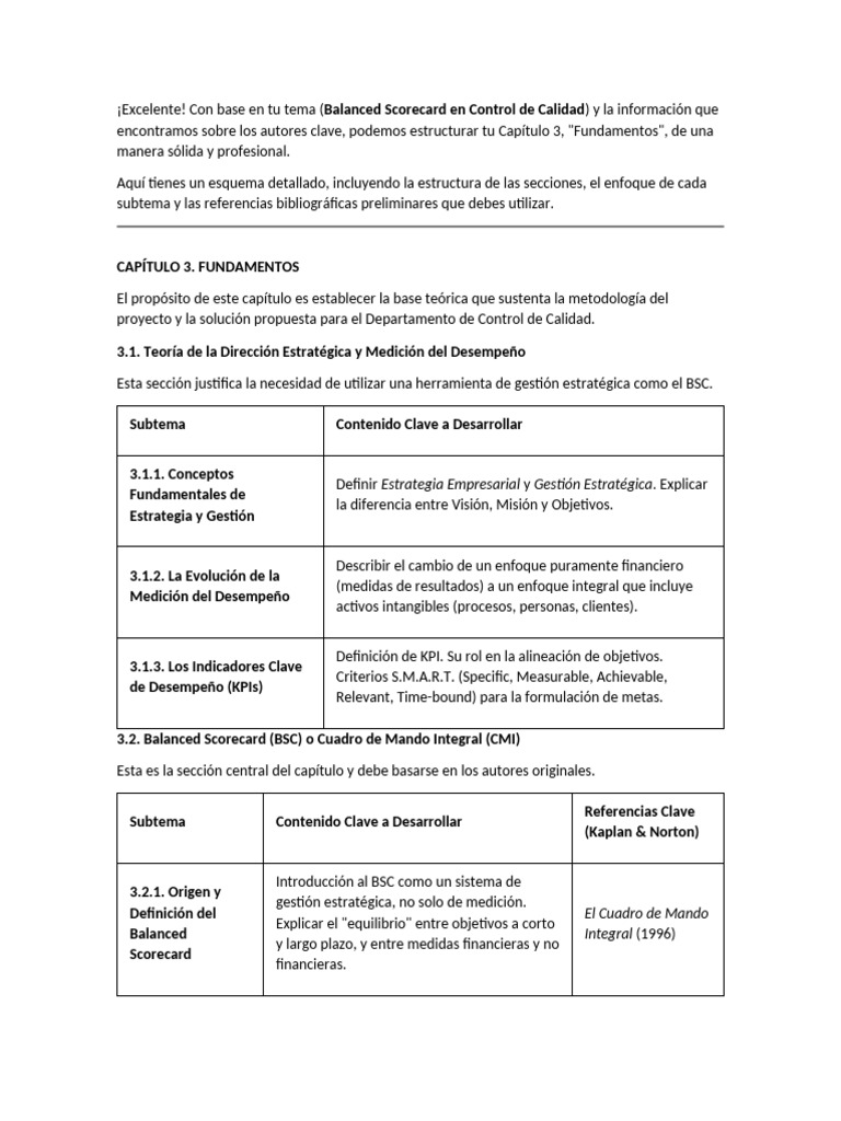 Fundamentos del Balanced Scorecard en Calidad | PDF | Calidad ...