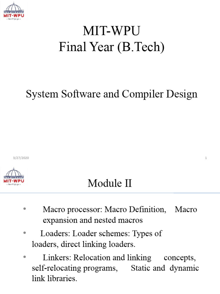 Macro Processor and Compiler Design Guide | PDF | Assembly Language ...