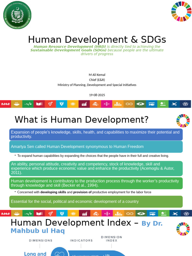 Human Development and SDGs Overview | PDF | Human Development Index ...