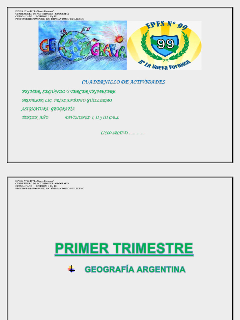 Cuadernillo de Actividades de Geografía | PDF | Américas | America latina