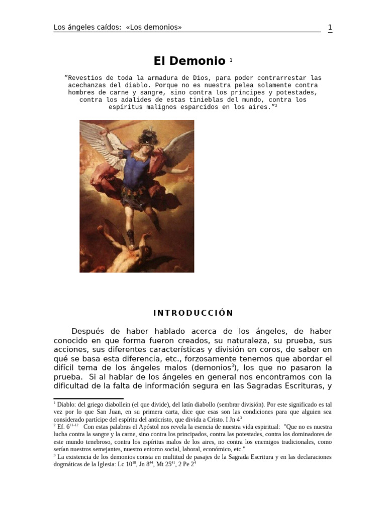 Ángeles Caídos: Entendiendo los Demonios | PDF | Demonios | Pecado