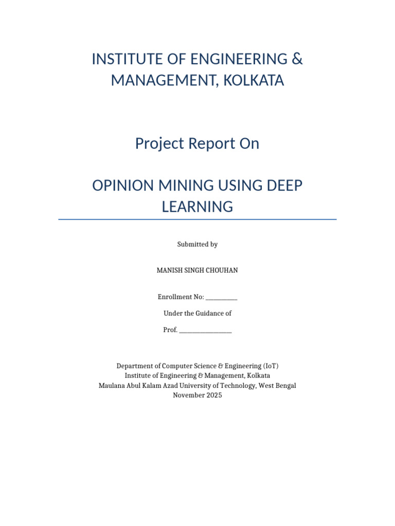 Opinion Mining with Deep Learning | PDF | Learning | Cognitive Science