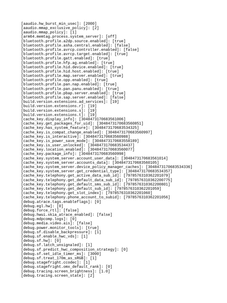 Android System Configuration Settings | PDF | Computer Engineering ...