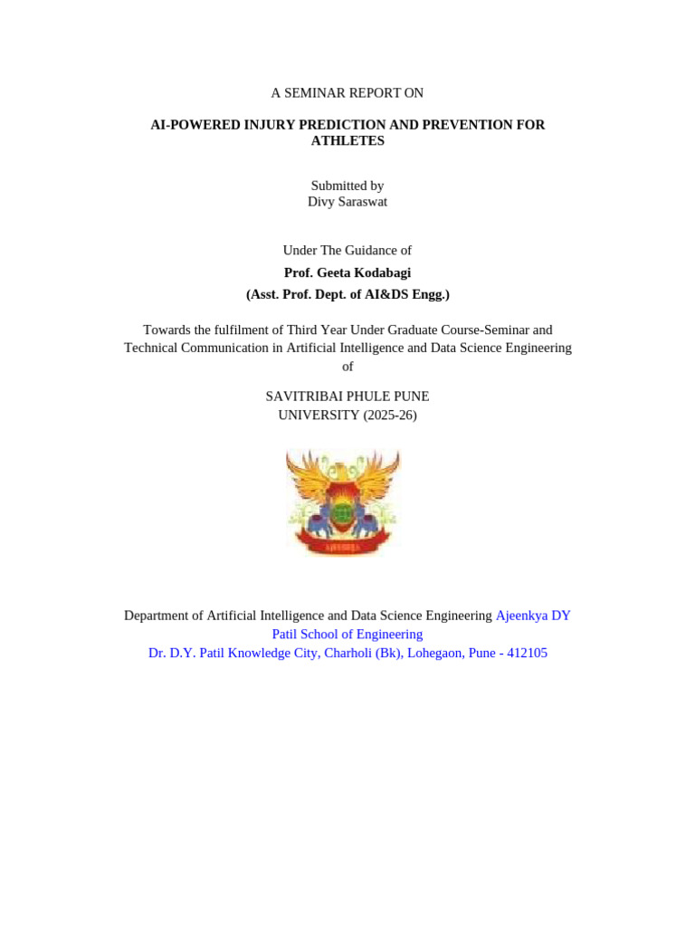 A Seminar Report On | PDF | Artificial Intelligence | Intelligence (AI ...