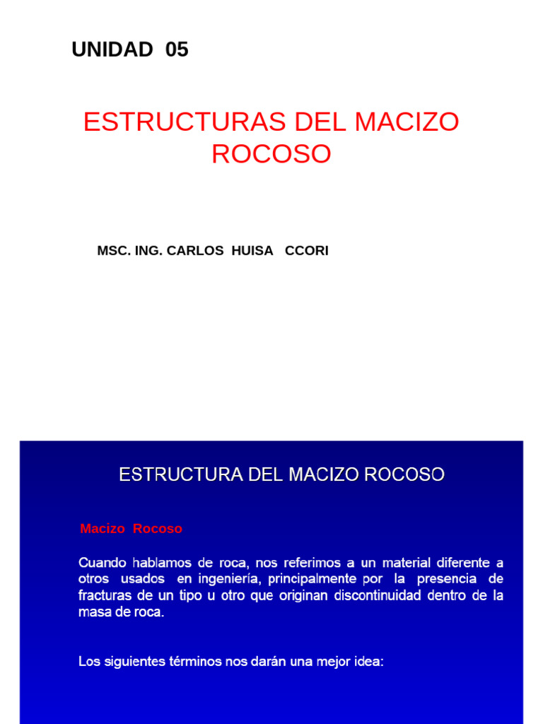 Estructura Del Maciso Rocoso | PDF
