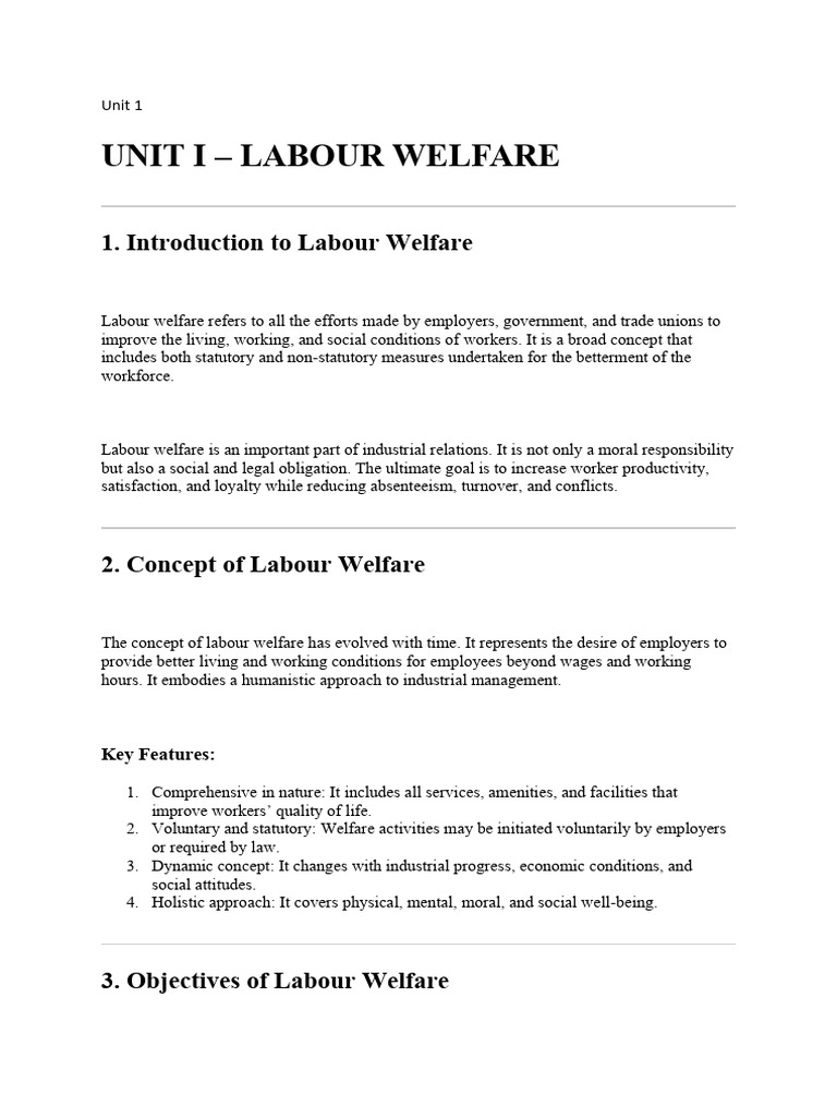 Unit 1 | PDF | Employment | Labour Economics