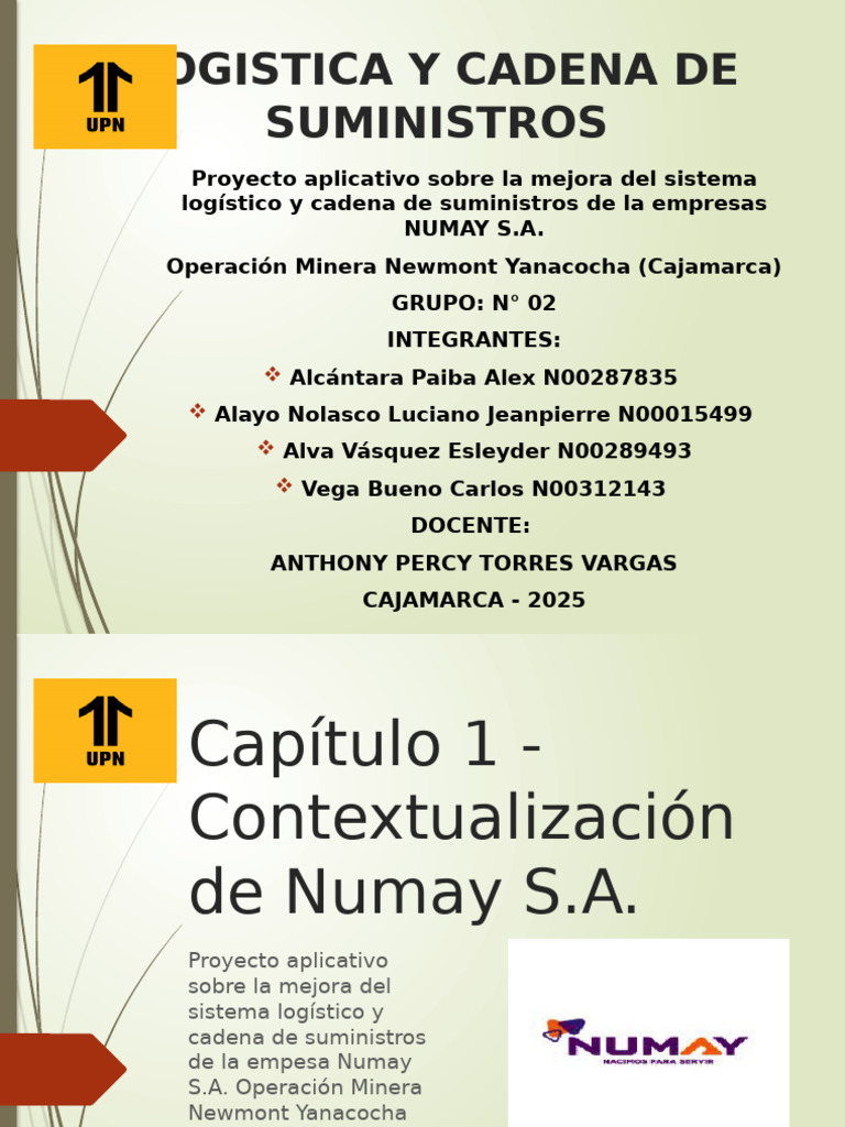 Mejora Logística en Numay S.A. | PDF | Logística | Análisis FODA
