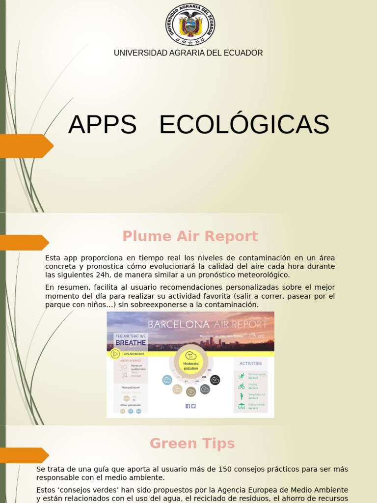 Apps Ecologicas 2021 - DOCUMENTO - FINAL - ECO | PDF | Contaminación ...