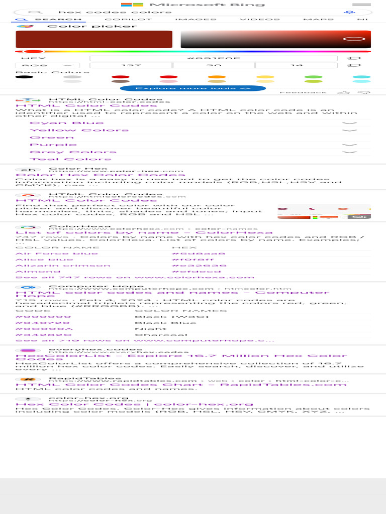 HTML Color Codes and Picker Guide | PDF | Cascading Style Sheets ...
