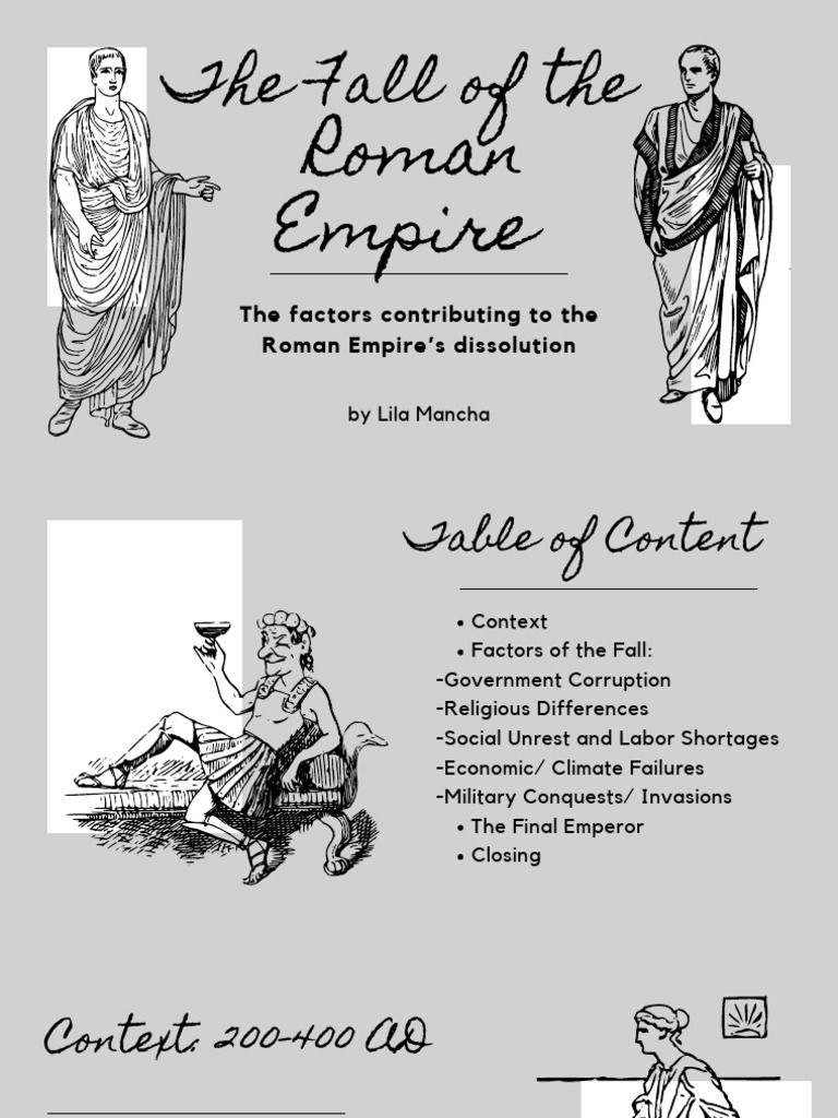 Causes of the Roman Empire's Fall | PDF | Roman Empire | Former ...