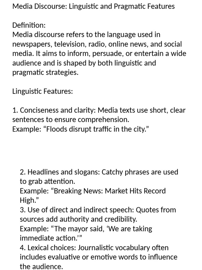 Media Discourse-WPS Office | PDF