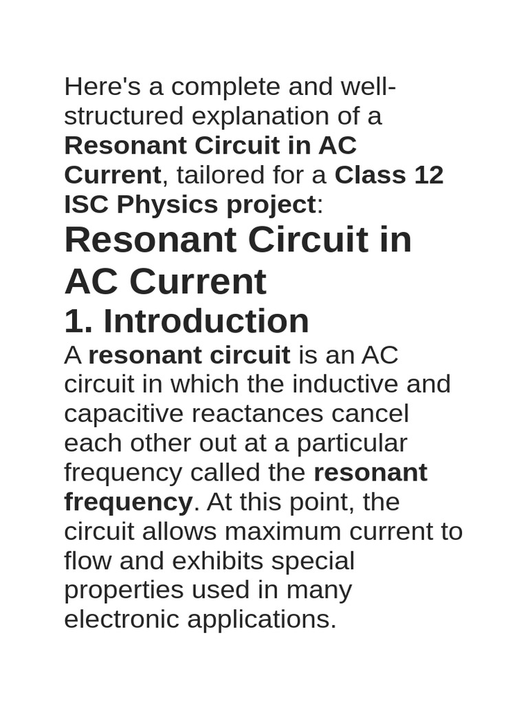 Notes 250518 003116 | PDF | Inductor | Resonance
