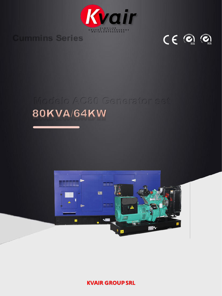 Ac80 4bta3.9 G11+tal A44 C 64kw 80kva Kvair | PDF | Ingeniería mecánica ...