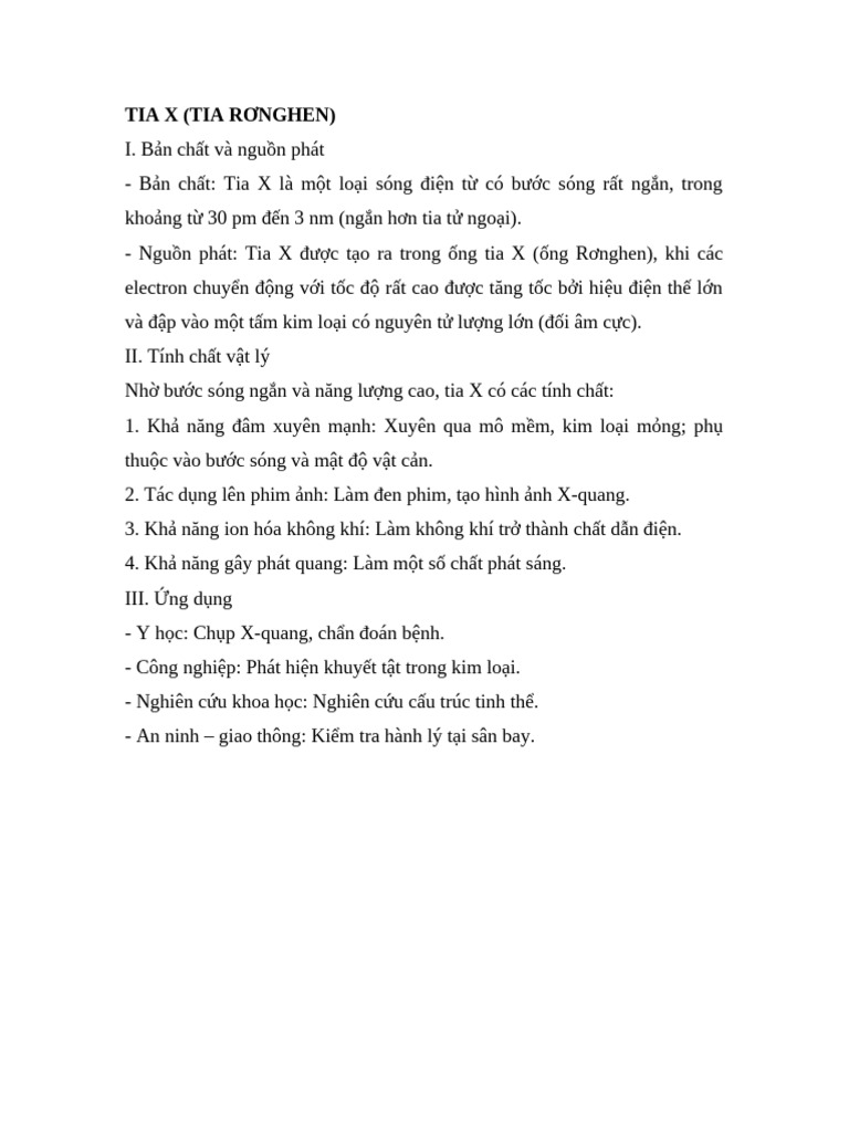 Tia X | PDF