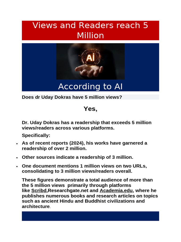 Views and Readers Reach 5 Million | PDF