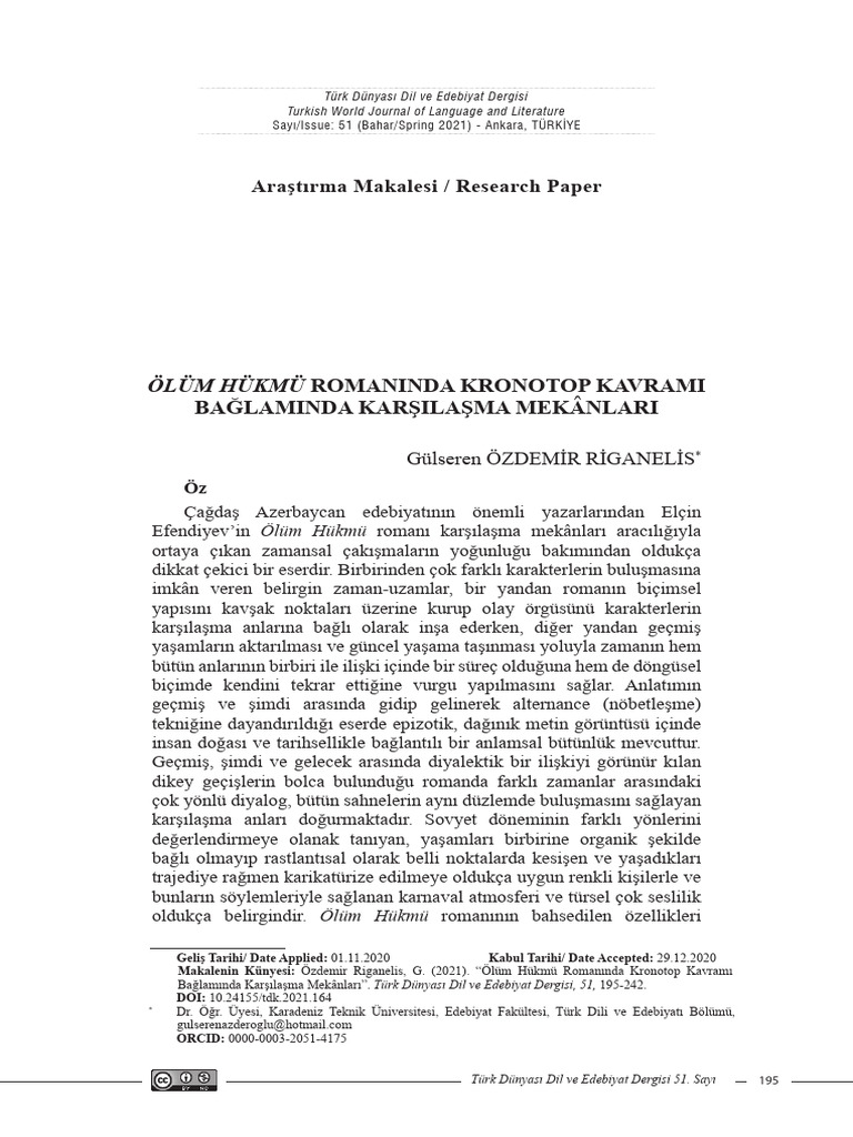 Kronotop Ve Dil | PDF