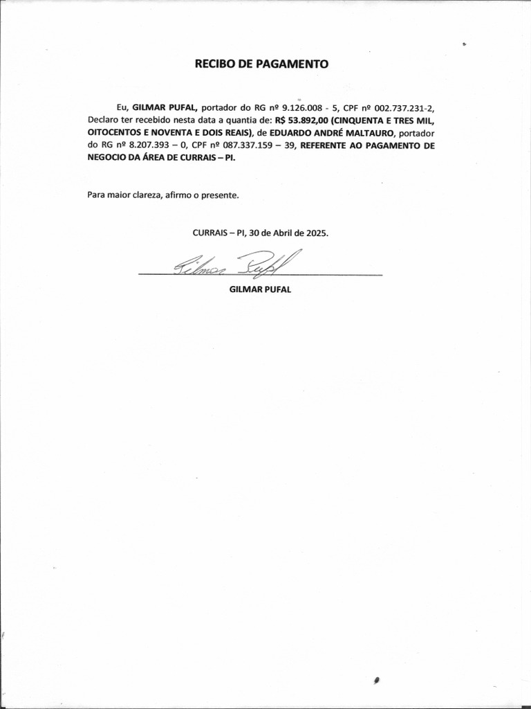 Recibo 2 | PDF