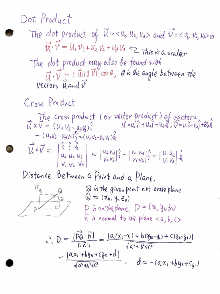 Dot Product Cross Product | PDF