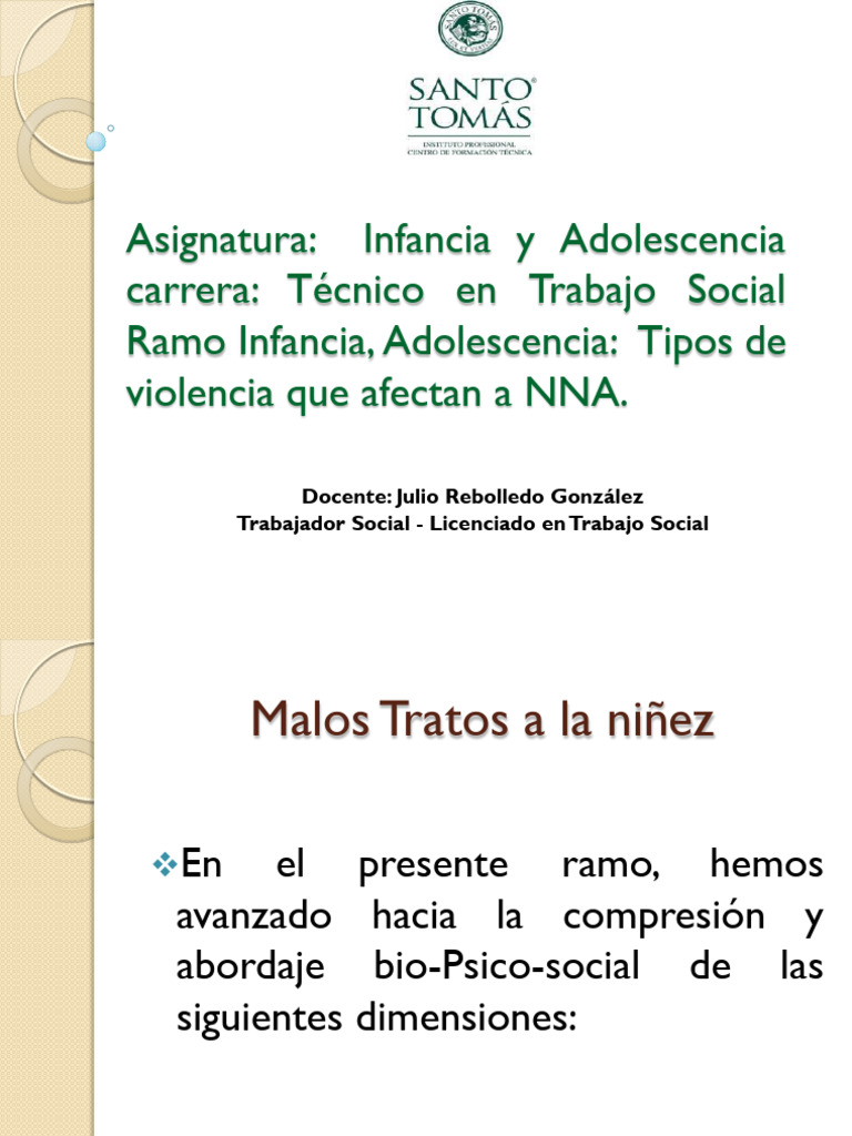 Tipos de violencia en la infancia | PDF | Abuso infantil | Violencia