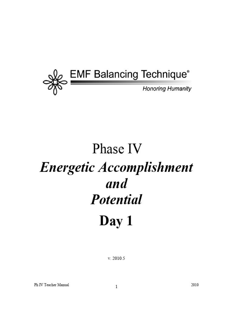 Phase IV EMF Teacher Manual 2010 | PDF | Thought | Mind