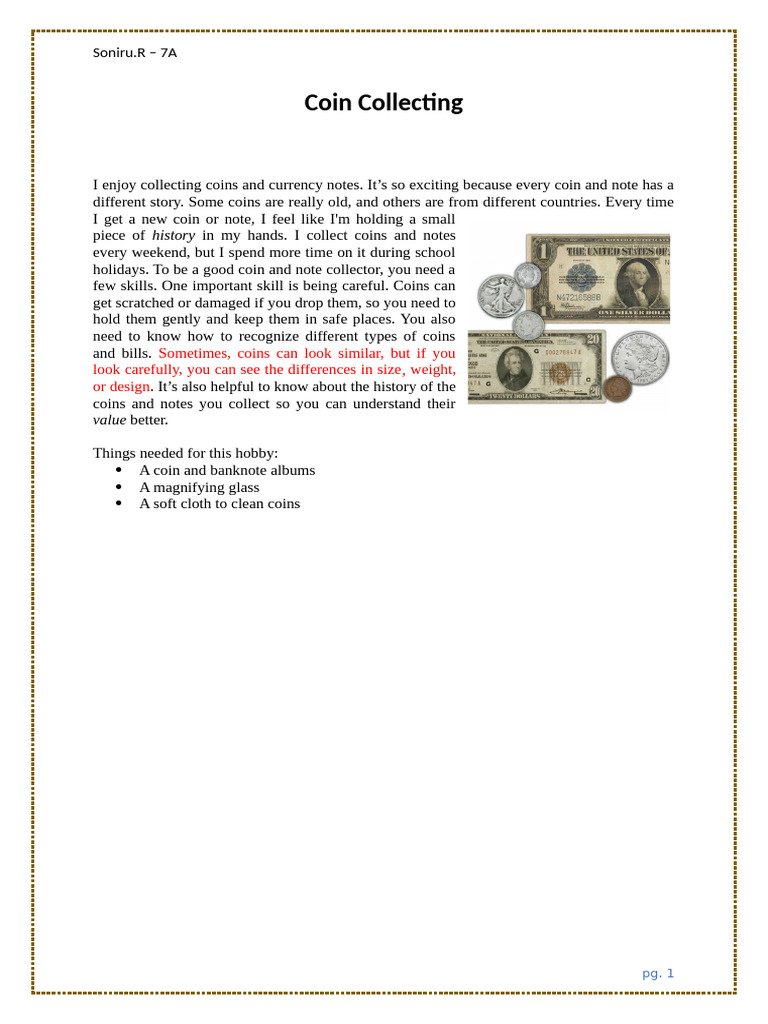 Coin Collecting - Wordran | PDF