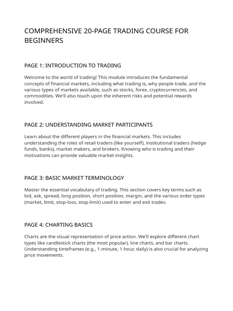Formation Trading 20 Pages | PDF | Technical Analysis | Moving Average