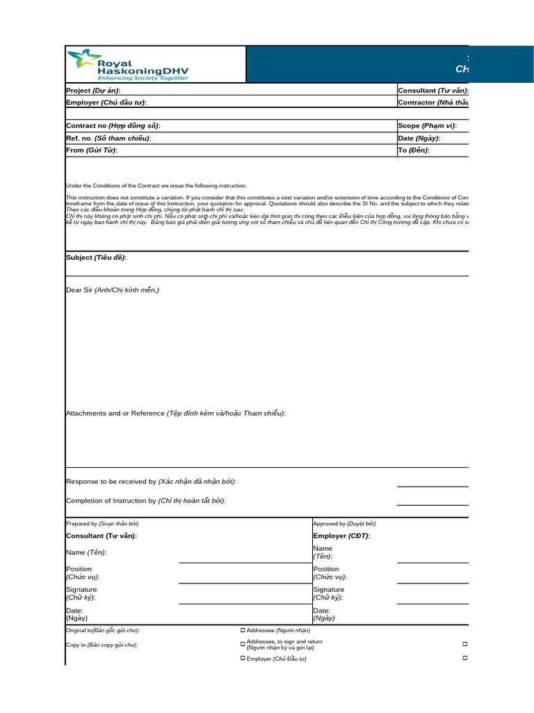 CM GEN 04 Site Instruction | PDF